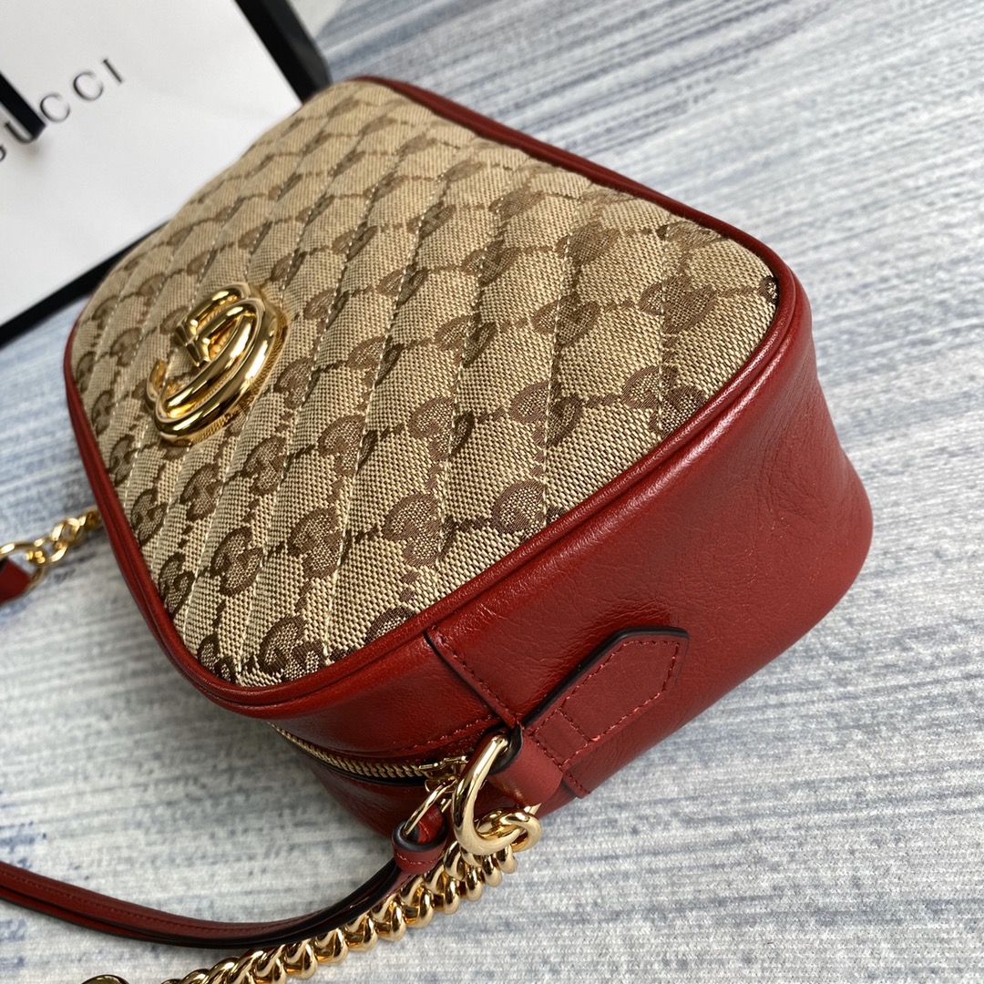 Gucci GG Marmont Small Shoulder Bag 447632 Red